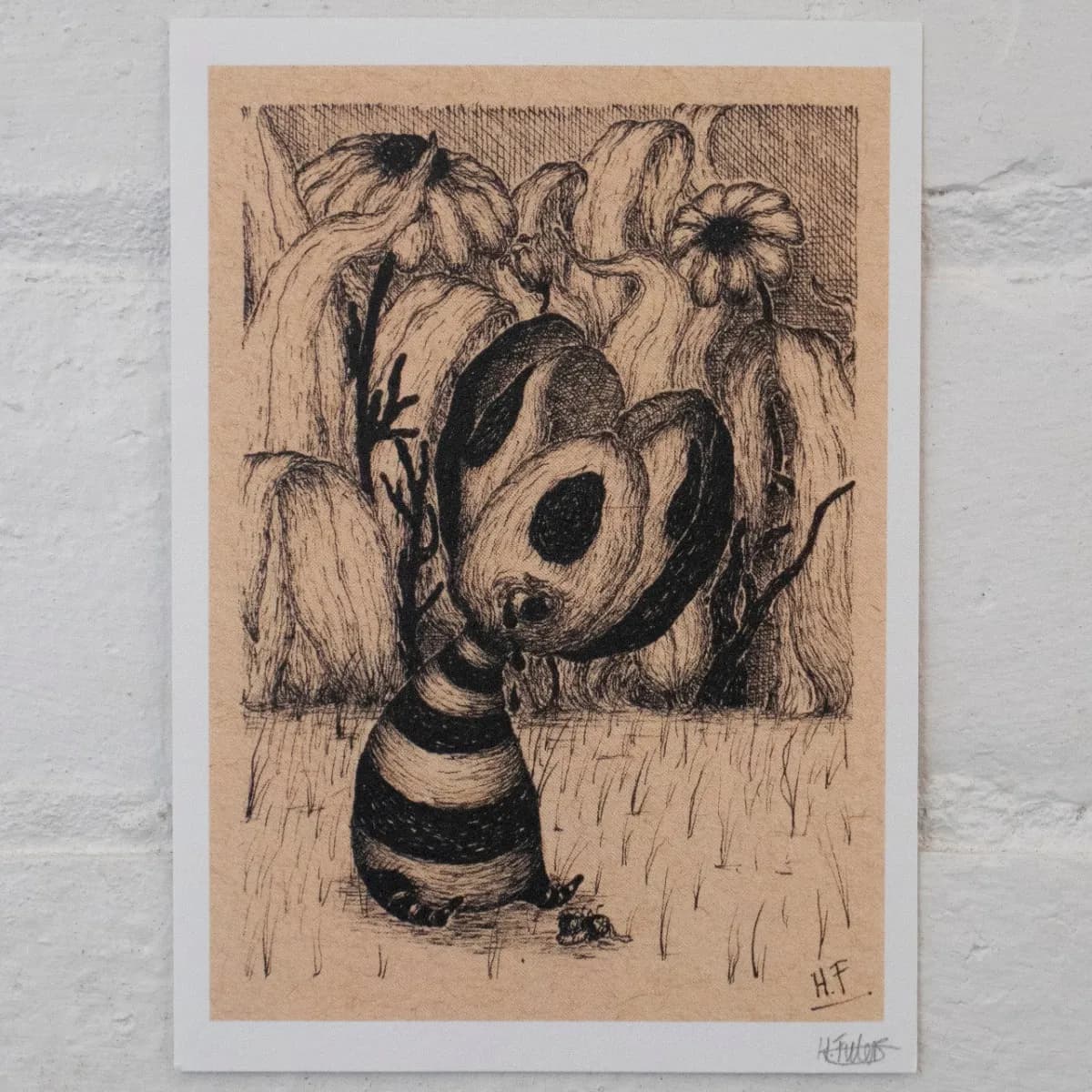 A6 Art Print - '..Look after the bees..' - Image 1