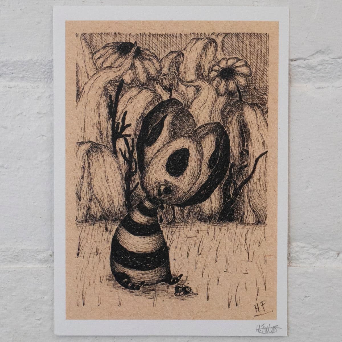 A6 Art Print - '..Look after the bees..'