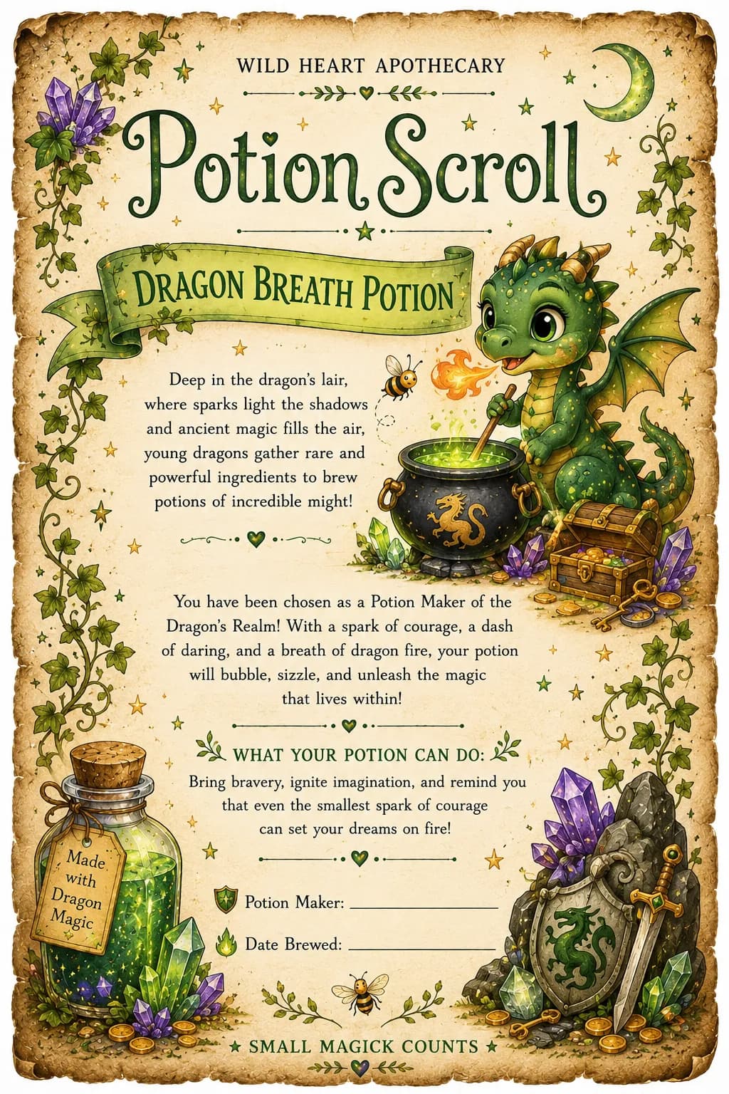 Wild Heart Potion Kit - Children's Potion Sensory Set thumbnail 4