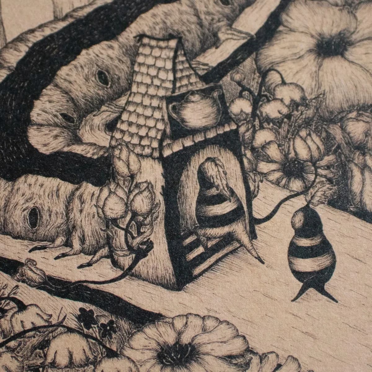 A5 Art Print - '..A strange way to eat..' thumbnail 2