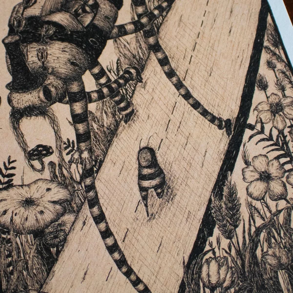 A5 Art Print - '..You Stole my Worm..' thumbnail 3