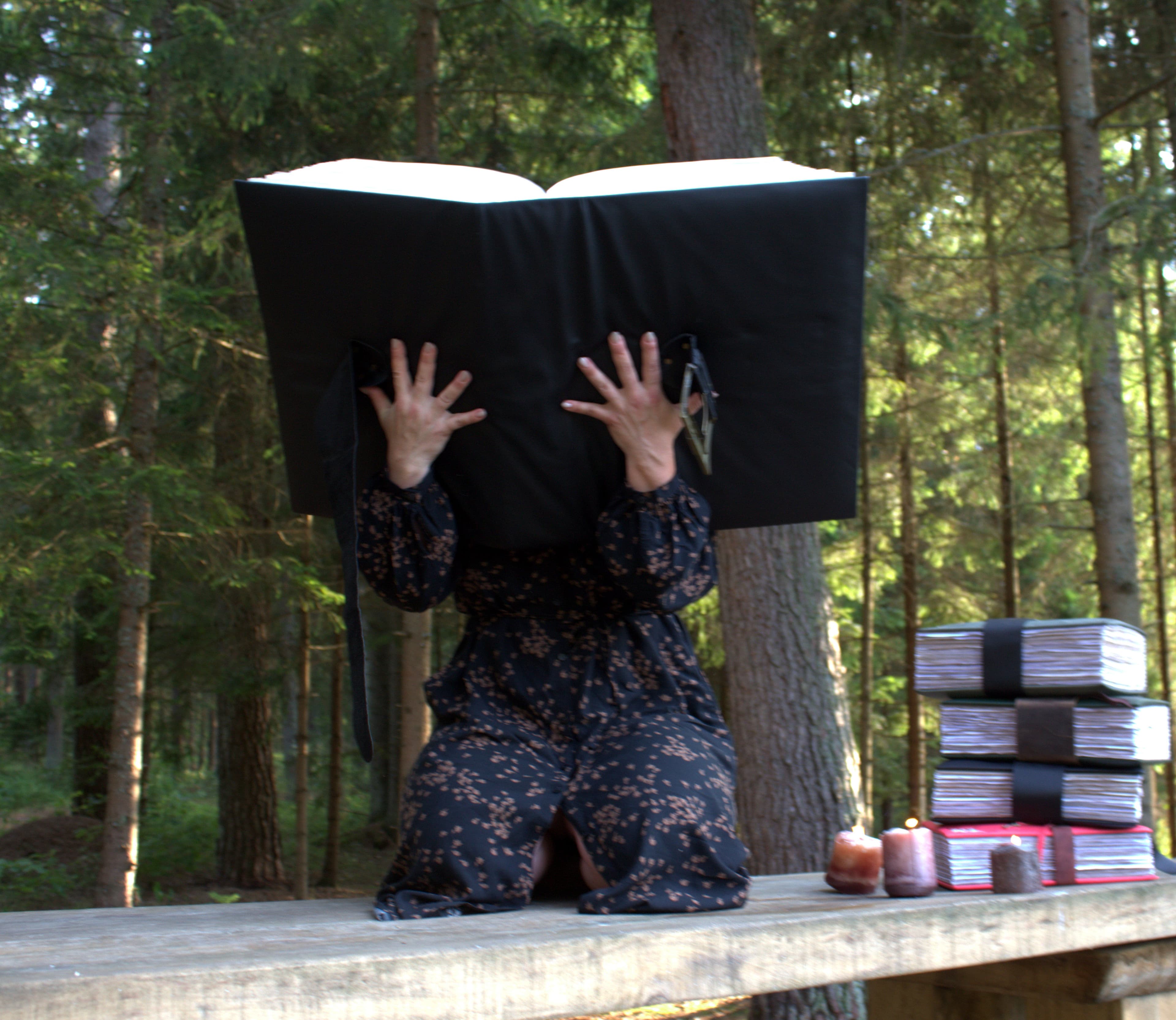 Extra large leather grimoire 1000 pages, large book of shadows, Museum-Scale Leather Tome 14 kg, Collector’s Artifact thumbnail 7