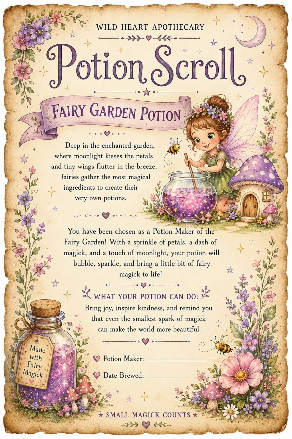 Wild Heart Potion Kit - Children's Potion Sensory Set thumbnail 3