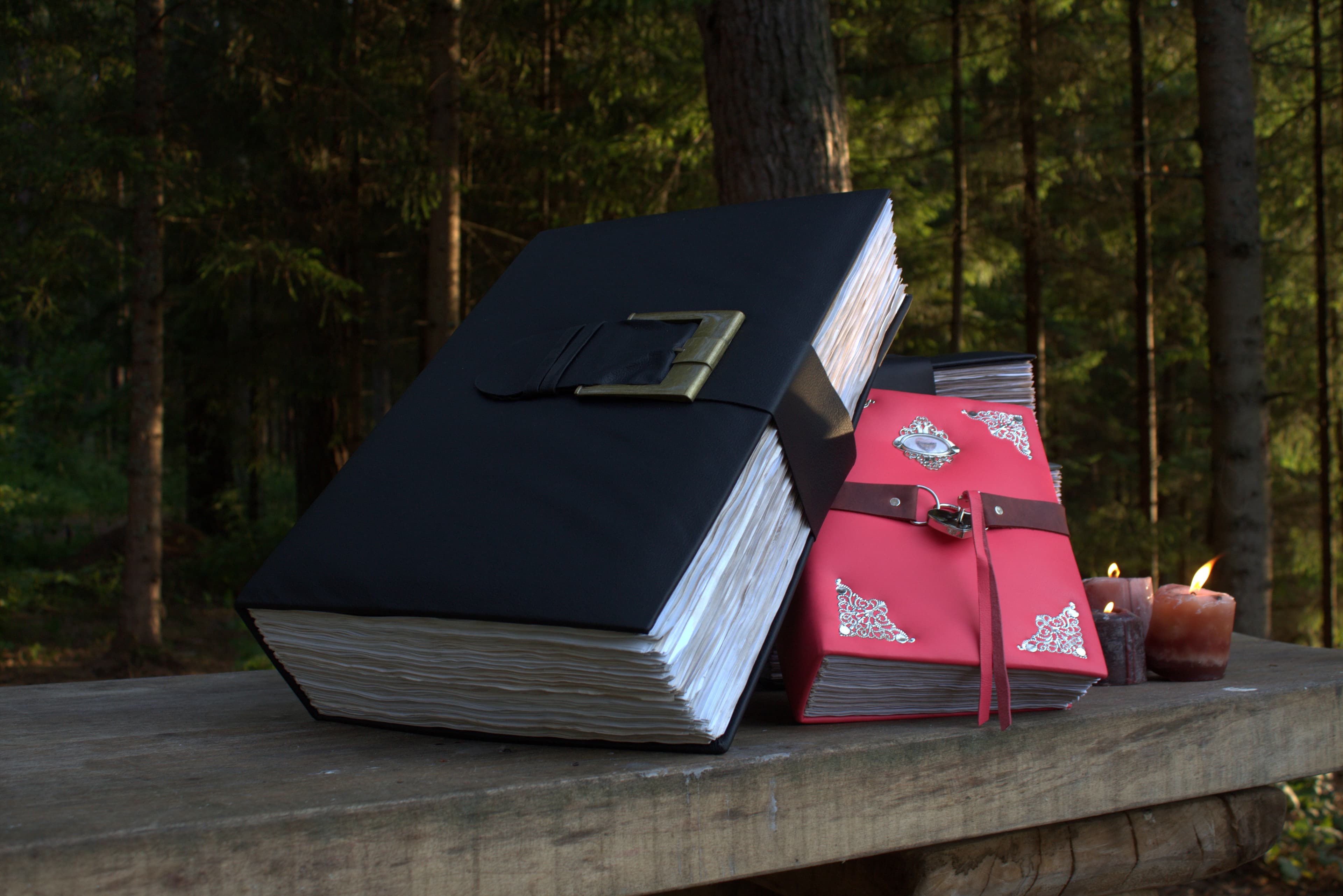Extra large leather grimoire 1000 pages, large book of shadows, Museum-Scale Leather Tome 14 kg, Collector’s Artifact thumbnail 9