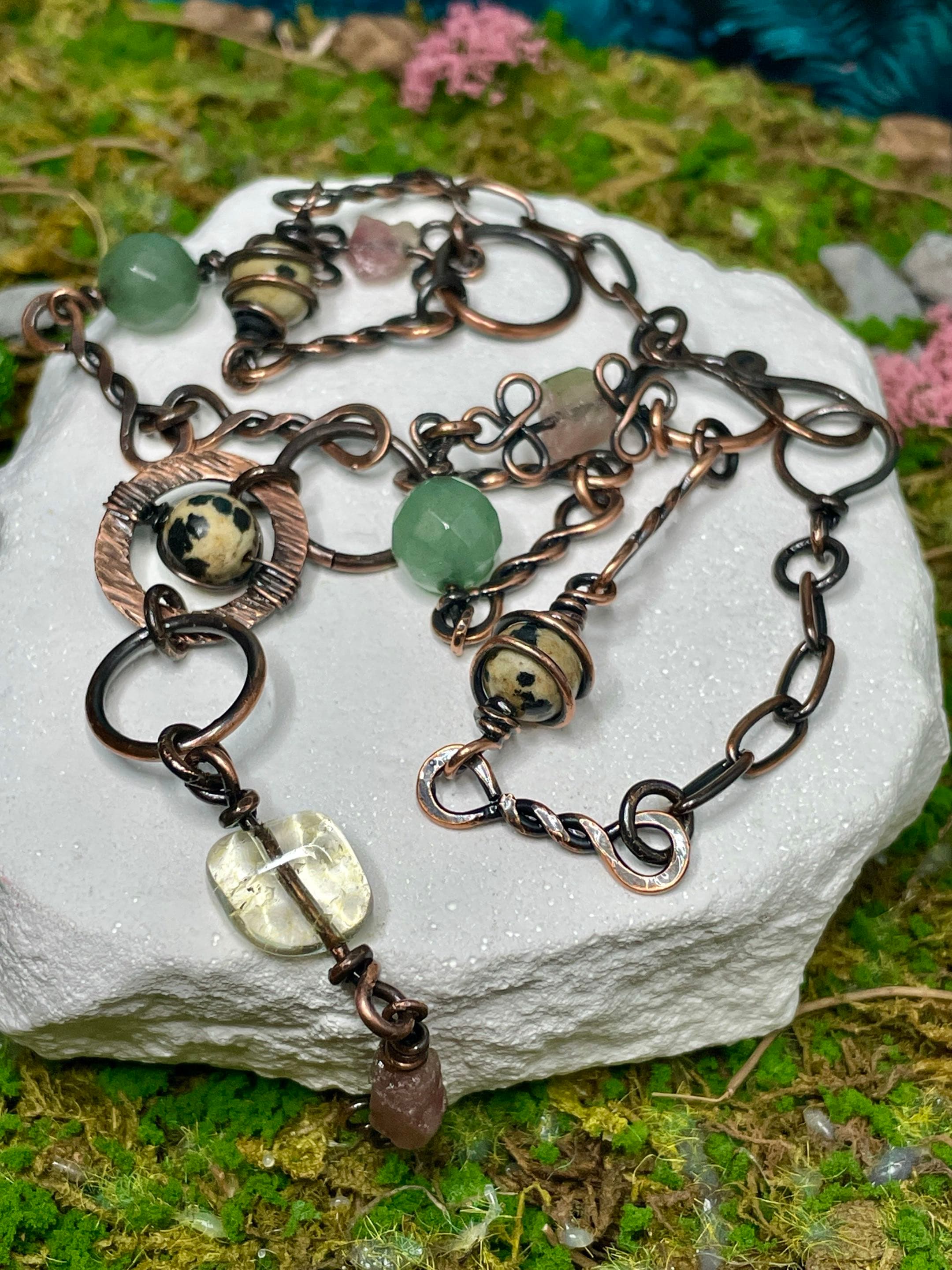 Gathered Fortunes — Dalmatian Jasper, Aventurine & Tourmaline Abundance Talisman thumbnail 2