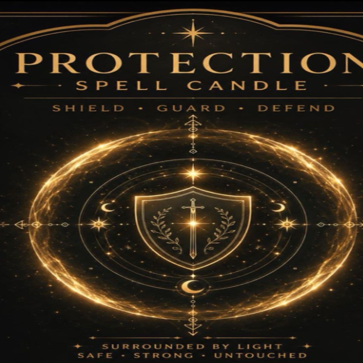 Protection ritual candle 