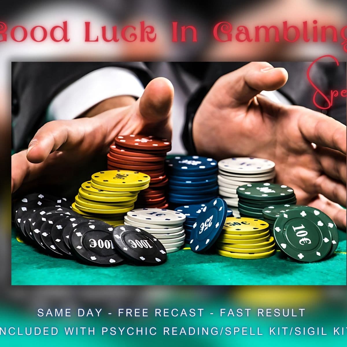 Good Luck Gambling Spell Included With Psychic Reading. - Image 1