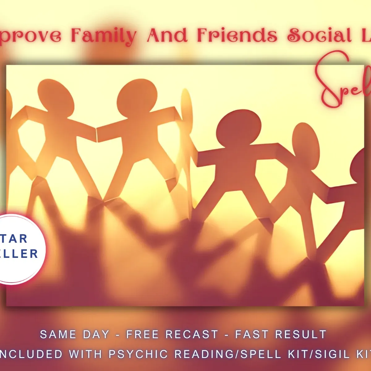 Improve Family and Friends Social Life Spell Included With Psychic Reading. - Image 1