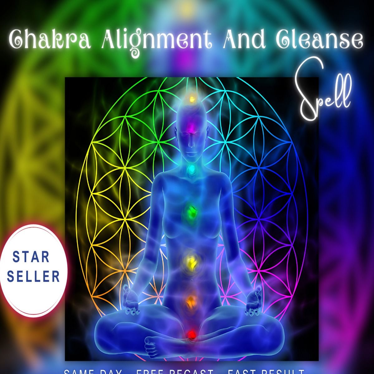Chakra Alignment and Cleanse Spell Included With Psychic Reading.