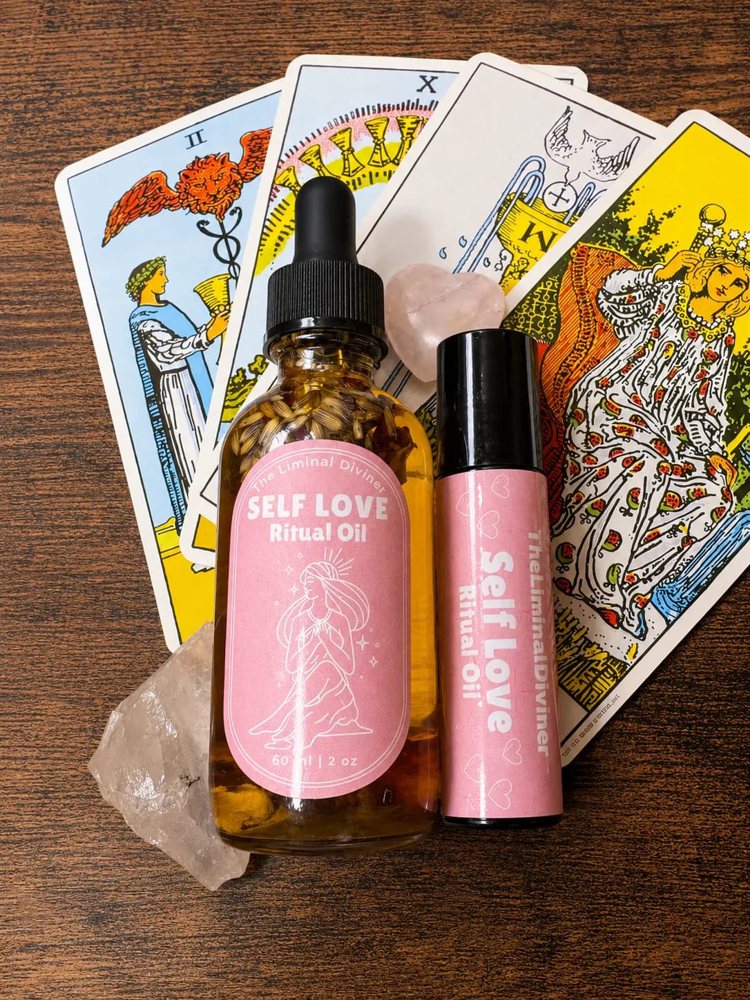 Self Love Ritual Oil - Confidence, Empowerment, Self-Care Intention (2 oz or 10 ml) - Image 1