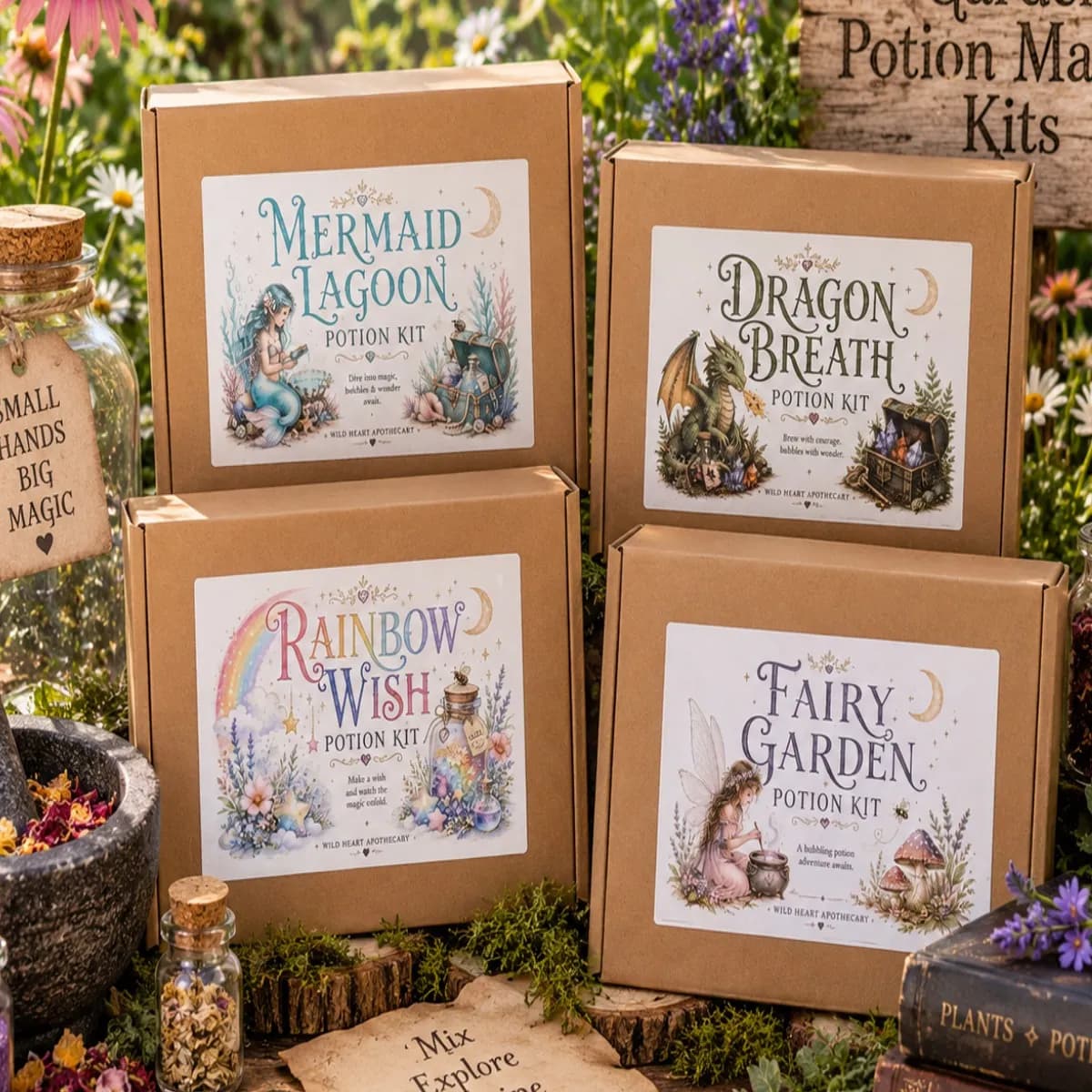 Wild Heart Potion Kit - Children's Potion Sensory Set - Image 1