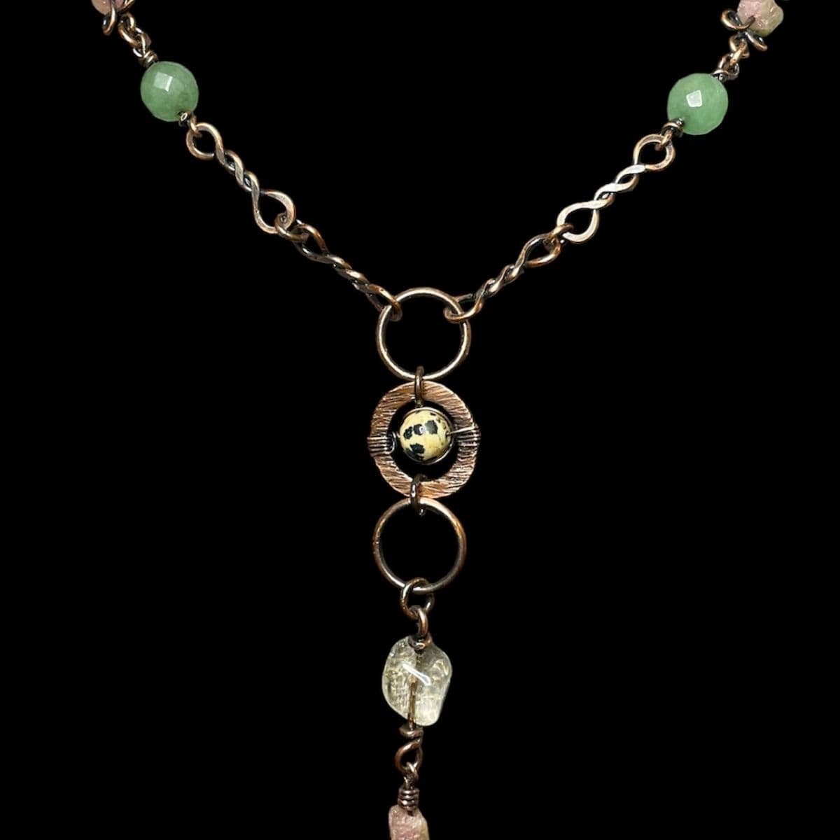 Gathered Fortunes — Dalmatian Jasper, Aventurine & Tourmaline Abundance Talisman - Image 1