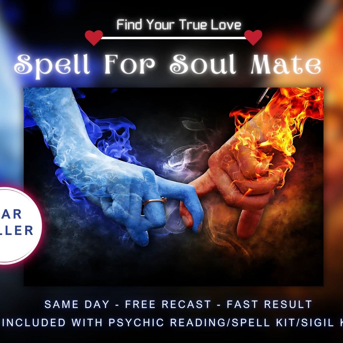 Soul Mate Spell Find Your True Love, Included With Psychic Reading. - Image 1