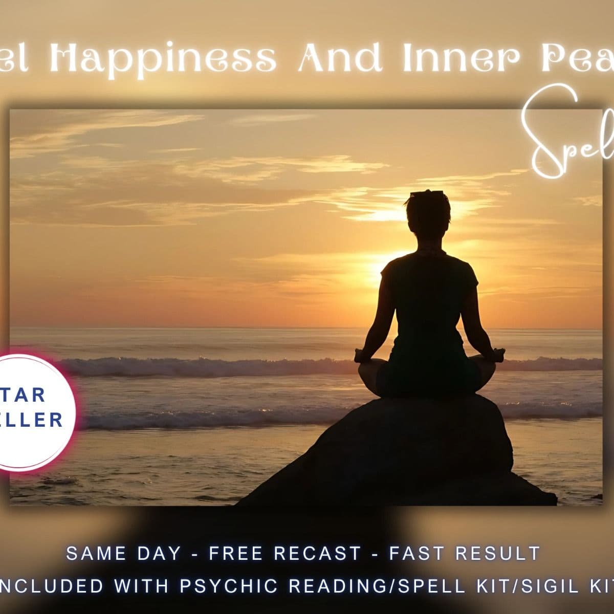 Happiness and Inner Peace Spell Included With Psychic Reading. - Image 1